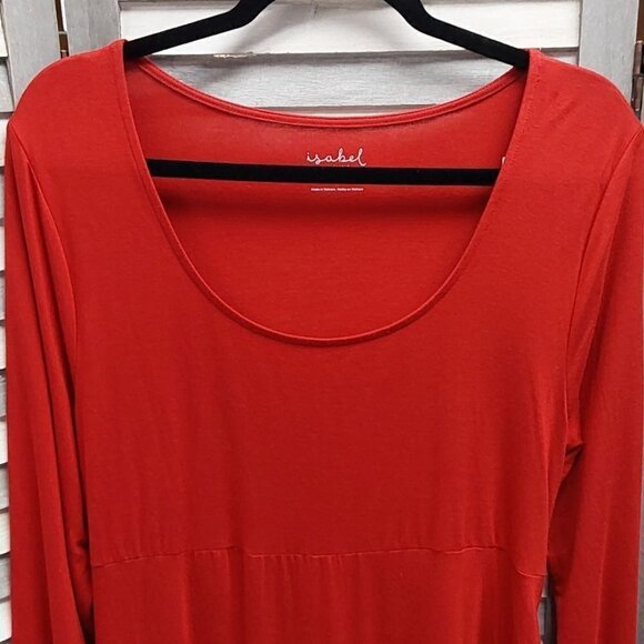 Long Sleeve Rushed Bodycon Maternity Dress | Isabel Maternity | Large - Picture 5 of 10